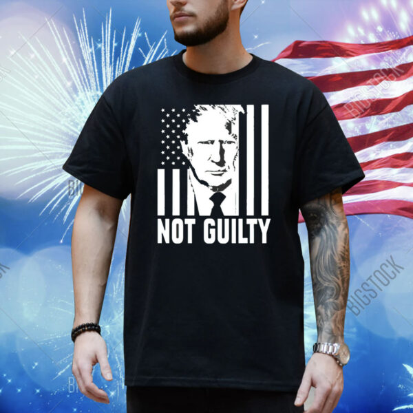 Trump Not Guilty Flag Shirt