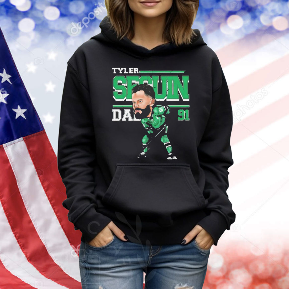Tyler Seguin Dallas Hockey Cartoon Shirt