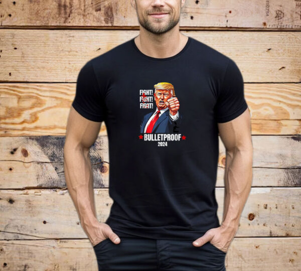 Trump Shot Bulletproof Bloody Ear Bleeding Butler PA Trump T-Shirt