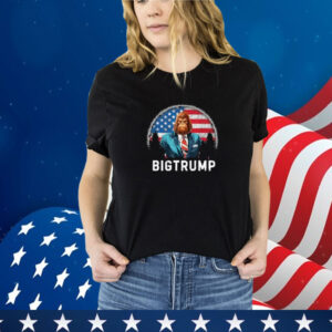 Bigfoot Sasquatch Trump Biden 2024 Pre Election 4th of July T-Shirts