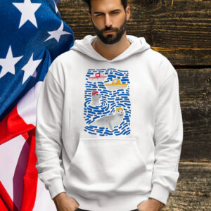 Seals And Boats Blue Shirt