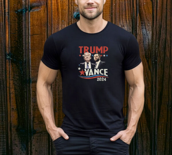 Brand: Trump J.D. Vance 2024 Apparel Trump Vance 2024 Retro Stripe Trump T-Shirt