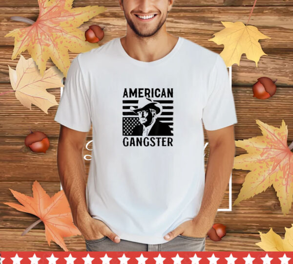 American Gangster Trump Cowboy 2024 Election Vote US MAGA T-Shirt