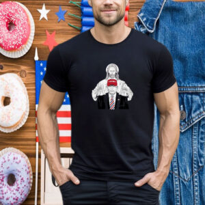 Trump Rally Protected by Jesus Patriotism and Faith Design T- Shirt