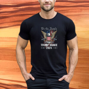 Trump Vance 2024 US Flag Vintage in US Flag design T-Shirt