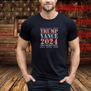 Trump Vance 2024 Take America Back Election Retro Stripe T-Shirt