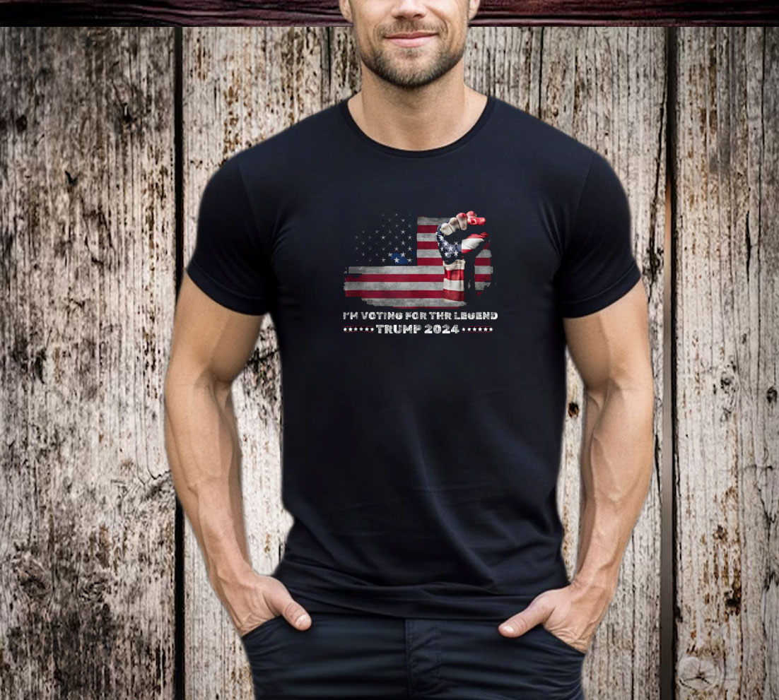 I'm Voting For The legend Us Flag Trump 2024 T-Shirt
