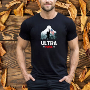 Trump Ultra Maga Funny Bigfoot Bring Flag For Republica T-Shirt