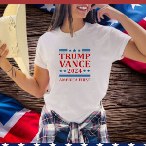 Trump Vance 2024 America First President VP USA Election T-Shirt