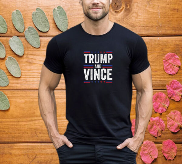 Trump And Vince 2024 Presidential Race Men Women T-Shirt