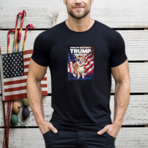 Patriotic Corgi Even My Dog Wants Trump Vance 2024 T-Shirt