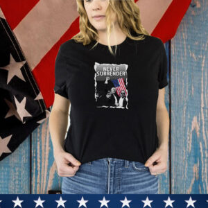 Distressed Trump Shot First Pump Rally 2024 Election MAGA Sleeve Print T-Shirt