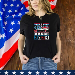Donald Trump Vance 2024 Retro Stripe Trump JD Vance T-Shirt