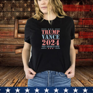 Trump Vance 2024 Take America Back Election Retro Stripe T-Shirt