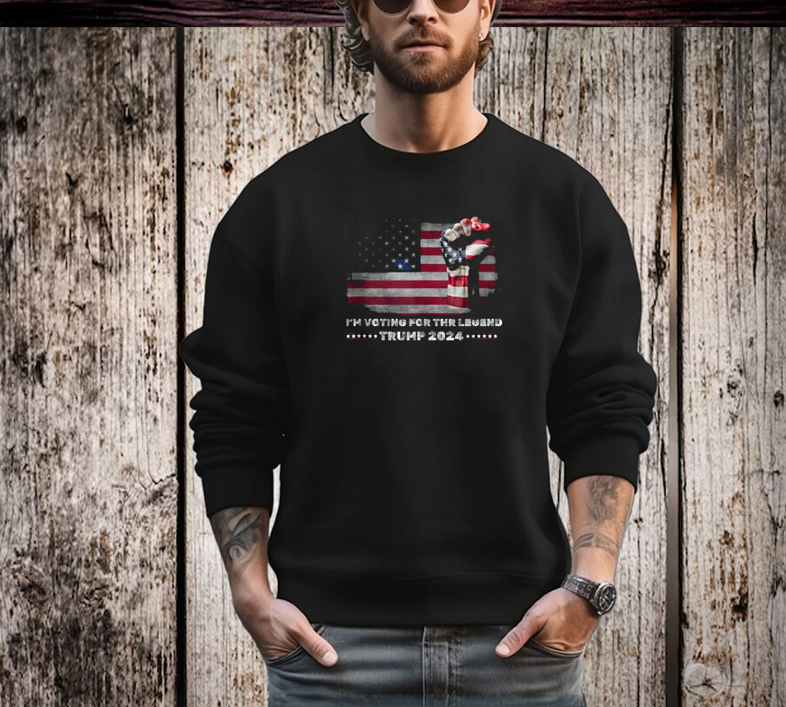 I'm Voting For The legend Us Flag Trump 2024 T-Shirt