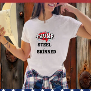 Funny Political President Trump 2024 Steel Skinned T-Shirt