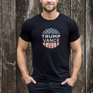 Trump Vance 2024 Vintage Button USA T-Shirt