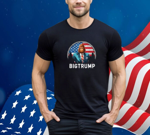 Bigfoot Sasquatch Trump Biden 2024 Pre Election 4th of July T-Shirts