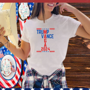 Classic Trump Vance 2024 Retro Stripe Trump JD Vance MAGA T-Shirt