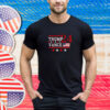 President Trump VP JD Vance 2024 Supporter USA Flag Graphic T-Shirt