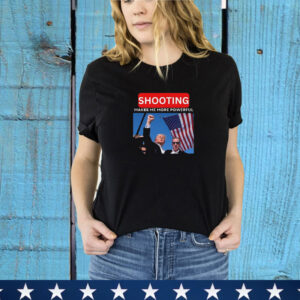 Funny Sarcastic Shooting TRUMP T-Shirt