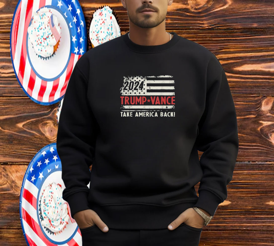 Trump Vance 2024 Retro Stripe Trump JD Vance T-Shirt