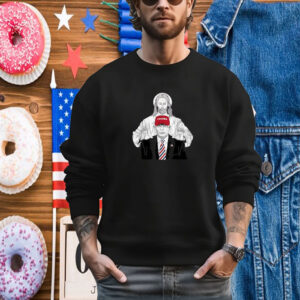 Trump Rally Protected by Jesus Patriotism and Faith Design T- Shirt