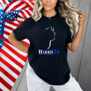 Official Cat Ladies For Kamala Funny Cat 2024 President Kamala-Harri Shirt