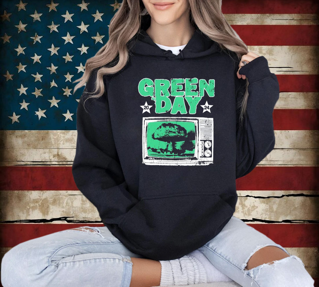 Official Green Day Saviors Tour Tv Explosion Shirt