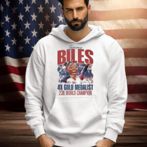 Official Simone Biles 4x Gold Medalist 23x World Champion Caricature Shirt
