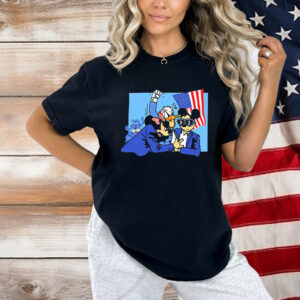 Official Took It Easy Duck USA Flag Shirt