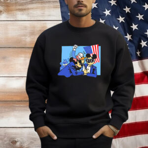 Official Took It Easy Duck USA Flag Shirt