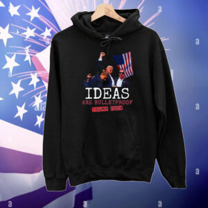 Official Trump 2024 Ideas Are Bulletproof USA Flag T-Shirts