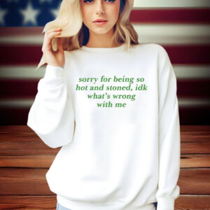 Sorry For Being So Hot And Stoned Idk Whats Wrong With Me Shirt
