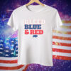 Buffalo Football Bleed Blue Red Tee Shirt