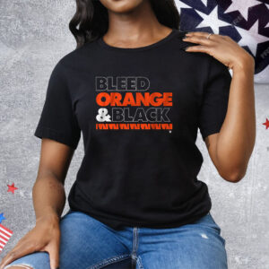 Cincinnati Football Bleed Orange Black Tee Shirt