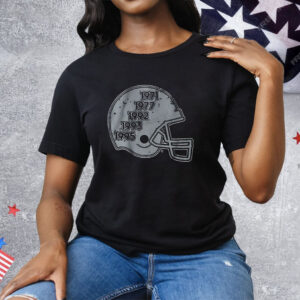 Dallas Football Glory Years Helmet Tee Shirt