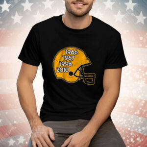 Green Bay Football Glory Years Helmet Tee Shirt