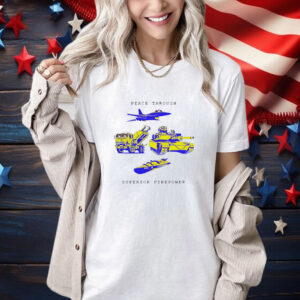 Holden Caulfield Peace Through Superior Firepower Doge Dog Shirt