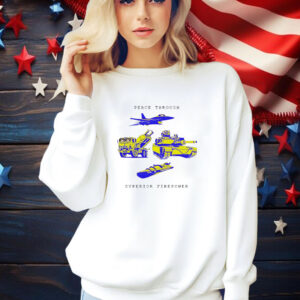 Holden Caulfield Peace Through Superior Firepower Doge Dog Shirt