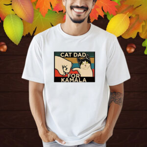 Official Cat Dad For Kamala Harris Retro Shirt
