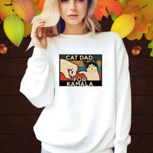 Official Cat Dad For Kamala Harris Retro Shirt