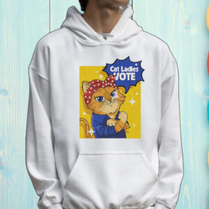 Official Cat Ladies Vote For Kamala Harris Funny Suffragette Painting Shirt