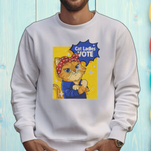 Official Cat Ladies Vote For Kamala Harris Funny Suffragette Painting Shirt
