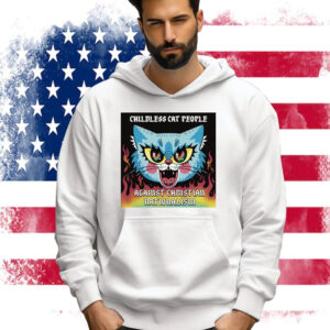 Official Childless Cat People Against Christian Nationalism Gabby Kash Painting Shirt