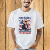 Official Pro Biden Weightlifting Enthusiast USA Flag Vintage Shirt