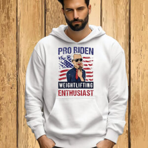 Official Pro Biden Weightlifting Enthusiast USA Flag Vintage Shirt