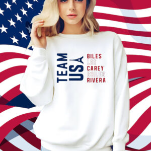 Official Team USA Biles Lee Carey Chiles Rivera Shirt