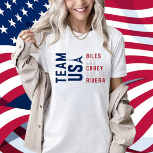 Official Team USA Biles Lee Carey Chiles Rivera Shirt