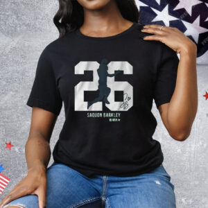 Saquon Barkley Action Number Silo Tee Shirt